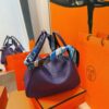 DR96 Factory Lindy Togo Leather Nobel Purple Silver Hardware 26cm Full Handmade