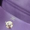 DR96 Factory Lindy Togo Leather Nobel Purple Silver Hardware 26cm Full Handmade