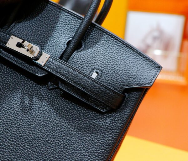 wsxc1778663471975_4 DR96 Factory Birkin Togo Leather CK89 Black Silver Hardware 25cm Full Handmade