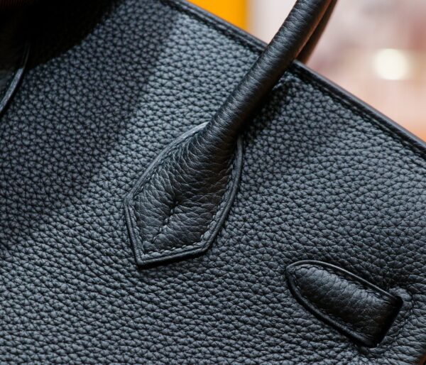 wsxc1778663471975_5 DR96 Factory Birkin Togo Leather CK89 Black Silver Hardware 25cm Full Handmade