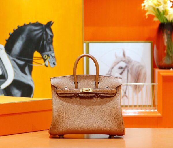 wsxc1778663487121_0 DR96 Factory Birkin Togo Leather CK37 Golden Brown Gold Hardware 25cm Full Handmade