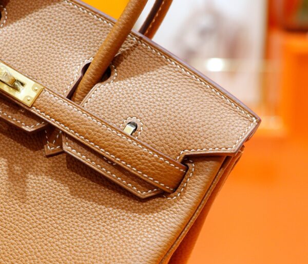 wsxc1778663487121_4 DR96 Factory Birkin Togo Leather CK37 Golden Brown Gold Hardware 25cm Full Handmade