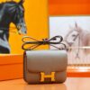 DR96 Factory Constance Epsom Leather Khaki Grey Gold Hardware 18cm Full Handmade