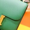 DR96 Factory Constance Epsom Leather Bamboo Green Gold Hardware 18cm Full Handmade