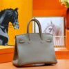 DR96 Factory Birkin Togo Leather CK18 Etoupe Grey Silver Hardware 30cm Full Handmade