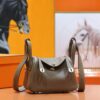 DR96 Factory Mini Lindy Togo Leather CK18 Etoupe Grey Gold Hardware 20cm Full Handmade