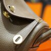 DR96 Factory Mini Lindy Togo Leather CK18 Etoupe Grey Gold Hardware 20cm Full Handmade