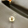 DR96 Factory Mini Lindy Togo Leather CK18 Etoupe Grey Gold Hardware 20cm Full Handmade