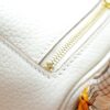 DR96 Factory Mini Lindy Togo Leather CK10 Cream White Gold Hardware 20cm Full Handmade