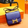 DR96 Factory Constance Epsom Leather Iris Purple Gold Hardware 18cm Full Handmade