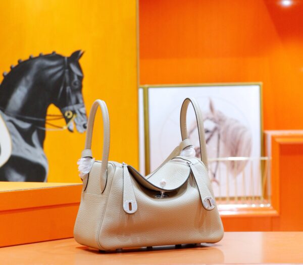 DR96 Factory Lindy Togo Leather Turtledove Khaki Silver Hardware 26cm Full Handmade