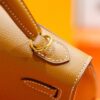 DR96 Factory Kelly Epsom Leather Golden Brown Gold Hardware 25cm Full Handmade
