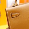DR96 Factory Kelly Epsom Leather Golden Brown Gold Hardware 25cm Full Handmade