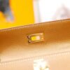 DR96 Factory Kelly Epsom Leather Golden Brown Gold Hardware 25cm Full Handmade