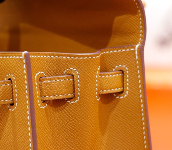 DR96 Factory Kelly Epsom Leather Golden Brown Gold Hardware 25cm Full Handmade