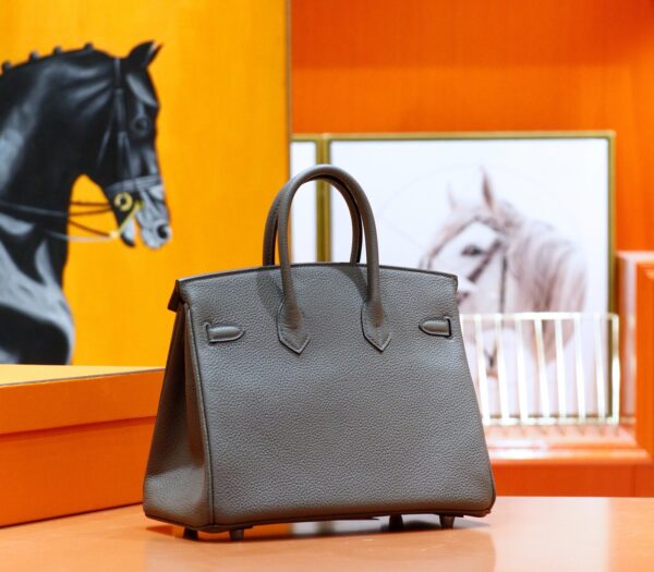 DR96 Factory Birkin Togo Leather Nobel Deep Grey Silver Hardware 25cm Full Handmade