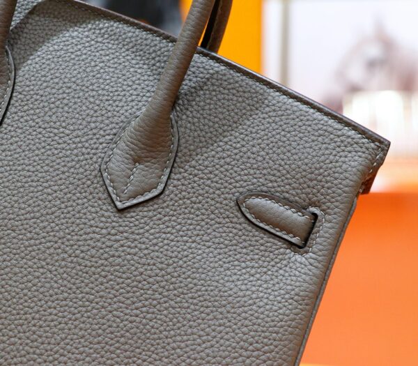 DR96 Factory Birkin Togo Leather Nobel Deep Grey Silver Hardware 25cm Full Handmade