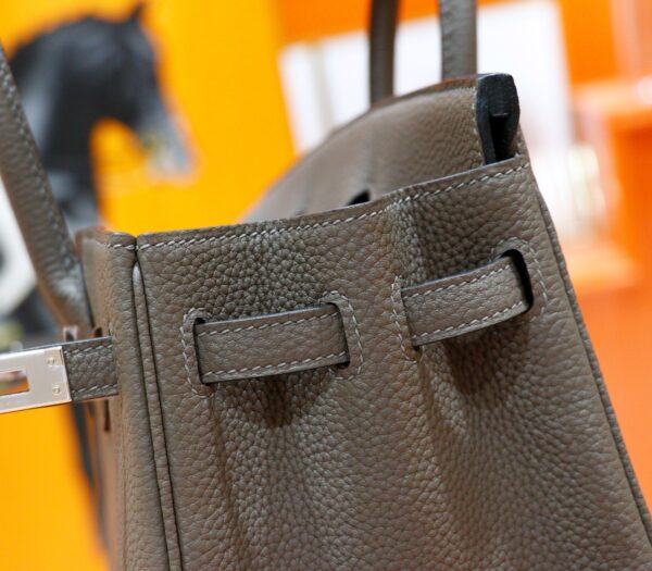 DR96 Factory Birkin Togo Leather Nobel Deep Grey Silver Hardware 25cm Full Handmade