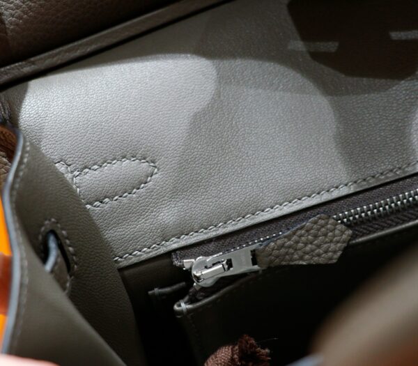DR96 Factory Birkin Togo Leather Nobel Deep Grey Silver Hardware 25cm Full Handmade