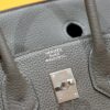DR96 Factory Birkin Togo Leather Nobel Deep Grey Silver Hardware 25cm Full Handmade