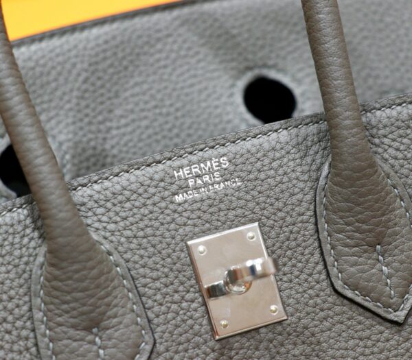 DR96 Factory Birkin Togo Leather Nobel Deep Grey Silver Hardware 25cm Full Handmade