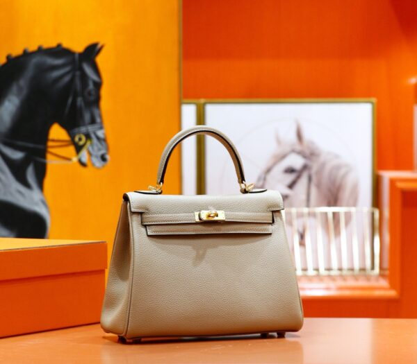 wsxc1779716091436_1 DR96 Factory Kelly Togo Leather Turtledove Khaki Gold Hardware 25cm Full Handmade