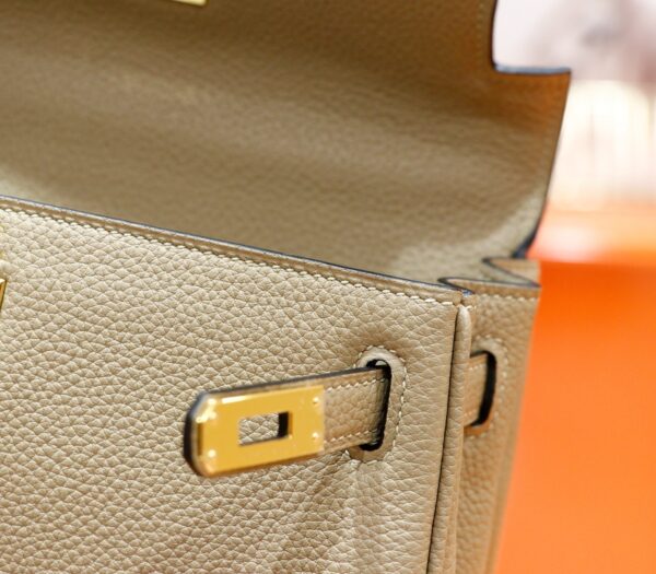 wsxc1779716091436_6 DR96 Factory Kelly Togo Leather Turtledove Khaki Gold Hardware 25cm Full Handmade