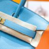 DR96 Factory Birkin Togo Leather Candy Blue Silver Hardware 30cm Full Handmade