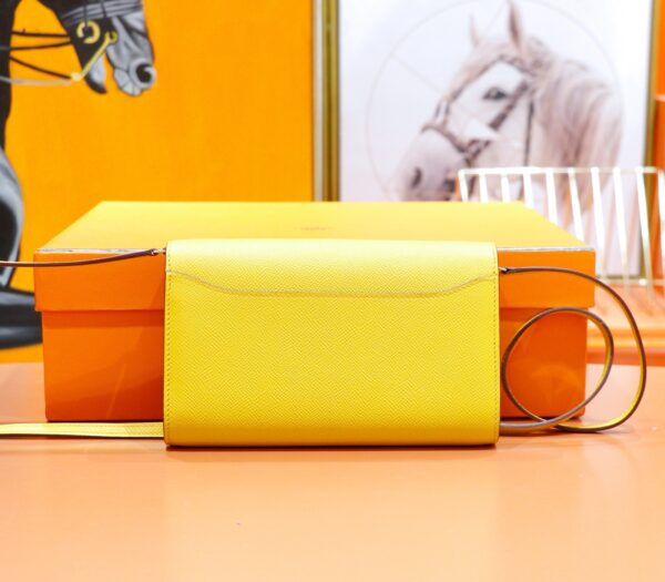 wsxc1780049619127_2 DR96 Factory Constance TO GO Epsom Leather Amber Yellow Silver Hardware 20cm Full Handmade