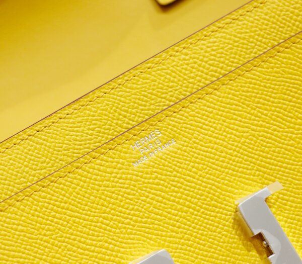 wsxc1780049619127_8 DR96 Factory Constance TO GO Epsom Leather Amber Yellow Silver Hardware 20cm Full Handmade