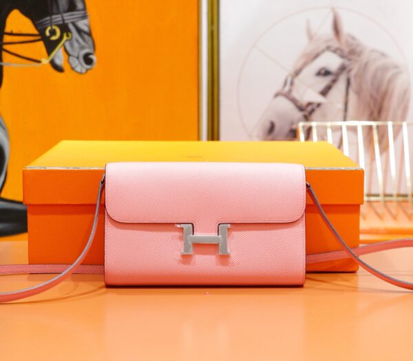 wsxc1780049632318_0 DR96 Factory Constance TO GO Epsom Leather Sakura Pink Silver Hardware 20cm Full Handmade