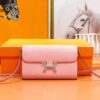 wsxc1780049632318_1 DR96 Factory Constance TO GO Epsom Leather Sakura Pink Silver Hardware 20cm Full Handmade