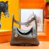 DR96 Factory Lindy Togo Leather Medium Grey Silver Hardware 26cm Full Handmade
