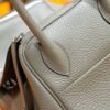 DR96 Factory Lindy Togo Leather Medium Grey Silver Hardware 26cm Full Handmade