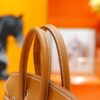 DR96 Factory Birkin Swift Leather & Canvas Golden Brown Gold Hardware 25cm Full Handmade