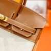 DR96 Factory Birkin Swift Leather & Canvas Golden Brown Gold Hardware 25cm Full Handmade