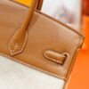 DR96 Factory Birkin Swift Leather & Canvas Golden Brown Gold Hardware 25cm Full Handmade