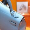 DR96 Factory Kelly Epsom Leather Candy Blue Silver Hardware 25cm Full Handmade