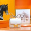 DR96 Factory Constance Epsom Leather Cream White Gold Hardware 18cm Full Handmade