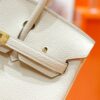DR96 Factory Birkin Togo Leather Cream White Gold Hardware 25cm Full Handmade