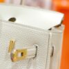 DR96 Factory Birkin Togo Leather Cream White Gold Hardware 25cm Full Handmade