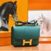 DR96 Factory Constance Epsom Leather Peacock Green Gold Hardware 24cm Full Handmade