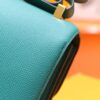 DR96 Factory Constance Epsom Leather Peacock Green Gold Hardware 24cm Full Handmade