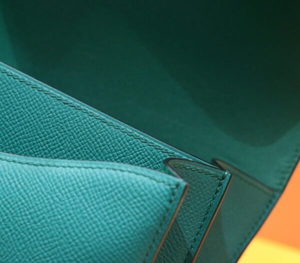 DR96 Factory Constance Epsom Leather Peacock Green Gold Hardware 24cm Full Handmade