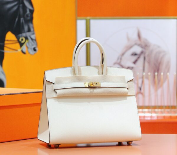 wsxc1783251982181_1 DR96 Factory Birkin Epsom Leather Cream White Gold Hardware 25cm Full Handmade