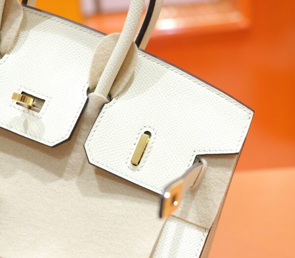 wsxc1783251982181_7 DR96 Factory Birkin Epsom Leather Cream White Gold Hardware 25cm Full Handmade