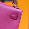 DR96 Factory Mini kelly Epsom Leather Rose Pink Gold Hardware 19cm Full Handmade