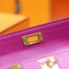DR96 Factory Mini kelly Epsom Leather Rose Pink Gold Hardware 19cm Full Handmade