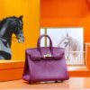 wsxc1784044346201_1 DR96 Factory Birkin Togo Leather Anemone Purple Gold Hardware 25cm Full Handmade