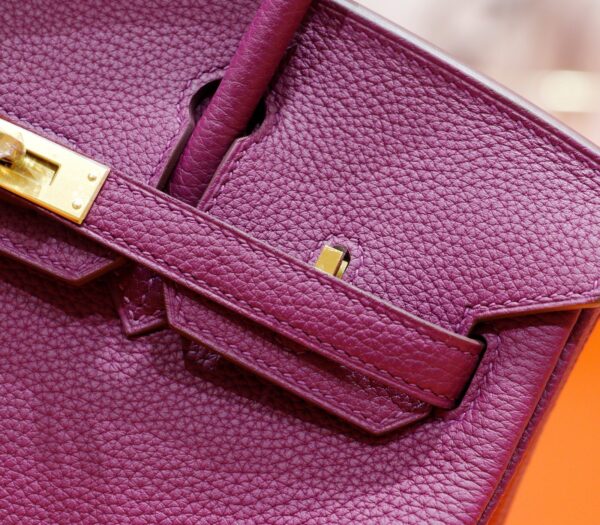 wsxc1784044346201_4 DR96 Factory Birkin Togo Leather Anemone Purple Gold Hardware 25cm Full Handmade